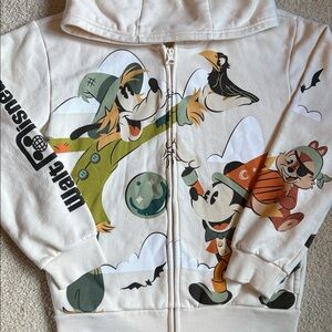 Disney Parks Halloween 2025 Disney World Mickey and Friends Zip Up Hoodie 9-10